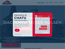 Tablet Screenshot of meyerholsen.com.pl